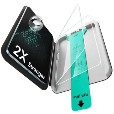 Immagine di ESR 2 Pezzi Pellicola Protettiva per iPad Air 13 M3/M2 (7/6 Gen, 2025/2024), Vetro Temperato 9H, Supporto UltraFit, Apple Pencil, Resistente ai Graffi, Chiarezza HD, Senza Bolle