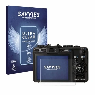 Immagine di savvies (6 Pezzi Pellicola Protettiva per Canon PowerShot G9 Protezione Schermo Trasparente