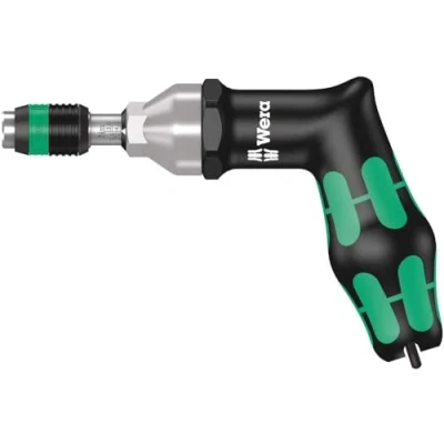 Immagine di Wera 7442 Kraftform Giraviti dinamometrici Regolabili con Impugnatura a Pistola e Porta Inserti Rapidaptor, 1/4 Pollice, 3,0 6,0 NM
