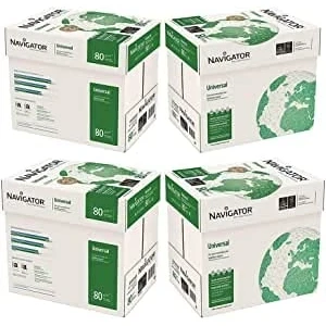 Immagine di Navigator Universal carta Premium per ufficio, formato A4, 80 gr, confezione da 20 risme