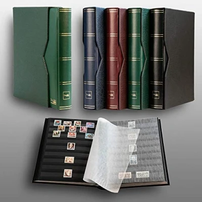 Immagine di Prophila Leuchtturm classificatori 60 Pagine Nere con Cofanetto Verde