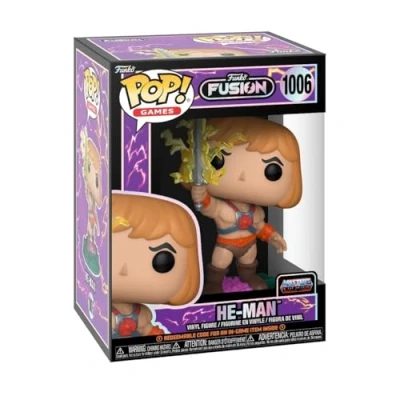 Immagine di Funko POP! Games: Fusion He Man W Probabilità di 1/6 per la Variante Chase Masters Of The Universe I Dominatori Dell&#039;universo Idea Regalo