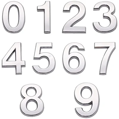 Immagine di CUNTAUK Targhe autoadesive per numeri civici, cassetta postale, da 0 a 9, cassette postali, appartamenti, camere e uffici (7 cm)