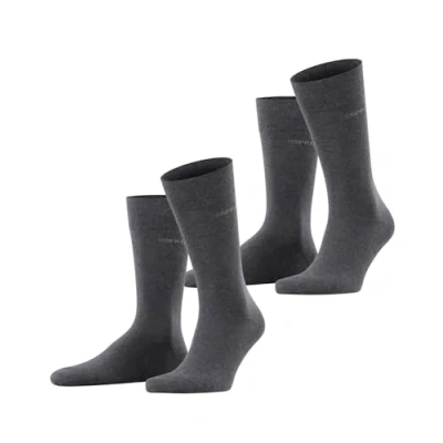 Immagine di Esprit Basic UNI 2PACK Calze, Uomo, Taglia: 47 50, Anthrazit meliert