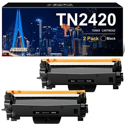 Immagine di TN2420 Toner Compatibile con Brother TN 2420 TN2410 per MFC L2710DW L2710DN L2750DW HL L2350DW DCP L2510D L2530DW (2 Nero)