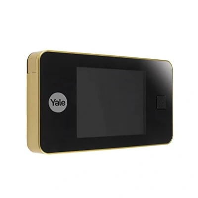 Immagine di Yale Spioncino Elettronico Digitale 45 0500 1432 00 02 01, Ottone, Visualizzazione dal Vivo, Telecamera di Alta Qualità, Angolo Visione 105, Sostituisce lo Meccanico della Porta