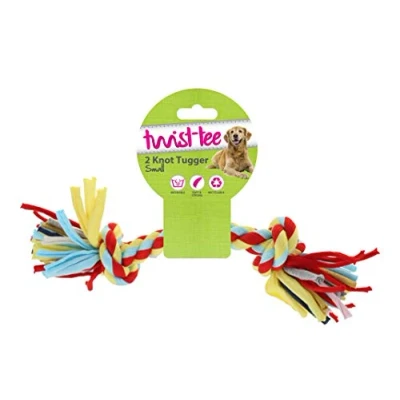 Immagine di Nuts For Knots Twist Tee, 2 nodi di cotone per cani, taglia L