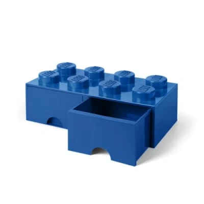 Immagine di Room Copenhagen Contenitore Brick 8 Cassetto, Colore Blue, bottoni, RCL BD8 BL