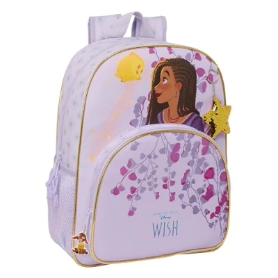 Immagine di Safta WISH zaino scuola per bambini, adatto a carrozzina, ideale bambini in età scolare, comodo e versatile, qualità resistenza, 33 x 14 42 cm, colore lilla, viola,