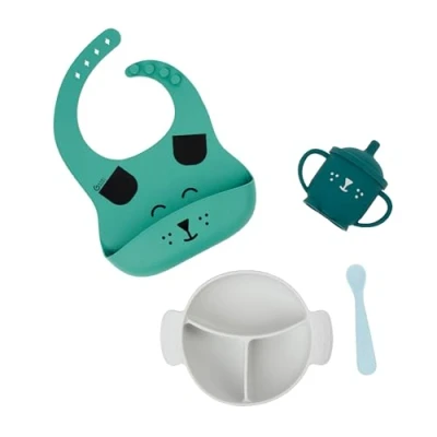 Immagine di Babymoov Set pappa bambini 15 24 mesi 4 pezzi LEARN&#039;ISY Cane