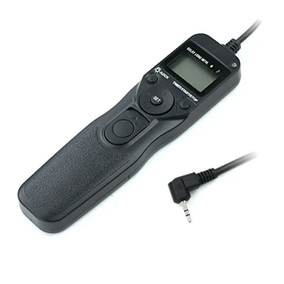 Immagine di subtel® Telecomando fotocamera per Canon EOS R6 2000D 80D 800D 200D 700D 70D 600D 60D 1100D Cavo di scatto con timer RS 60E3 CS 205 TC control remoto Controllo Rilascio Camera remote