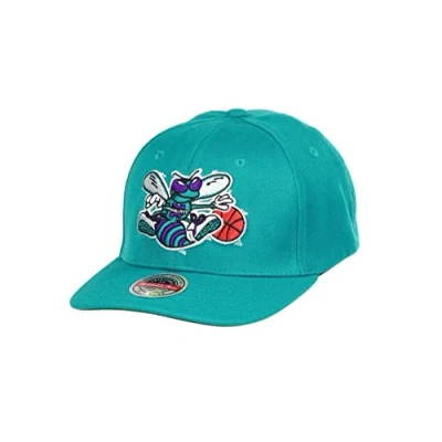 Immagine di Mitchell &amp; Ness Charlotte Hornets Teal NBA Team Ground 2.0 Stretch Snapback HWC cap One Size