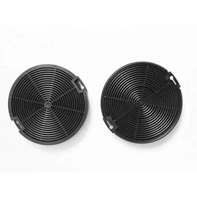Immagine di Keenberk Set di filtri ai carboni attivi, 2 pezzi EFF 75 Filtro ricambio rotondo per Faber/Franke 112.0067.942 112.0254.245, Ikea NYTTIG FIL400, Progress, Elektro Helios EFP6500X / A