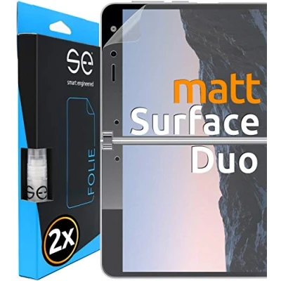 Immagine di smart engineered [2 pezzi pellicola protettiva antiriflesso 3D compatibile con Microsoft Surface Duo, per lo schermo, protezione da sporco e graffi, vecchio vetro protettivo