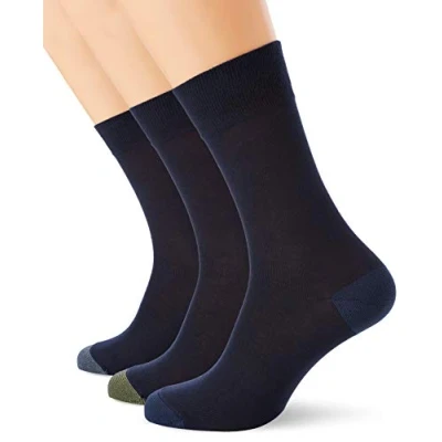 Immagine di DIM Calzini in Cotone Mix &amp; Mathc Comfort e Traspirabilità Uomo x3, Trio Blu Marino, 43 46