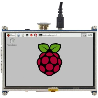 Immagine di Modulo touchscreen Joy it RB LCD5  12.7 cm (5 pollici) 800 x 480 Pixel Adatto per (kit di sviluppo): Raspberry Pi incl. penna touch