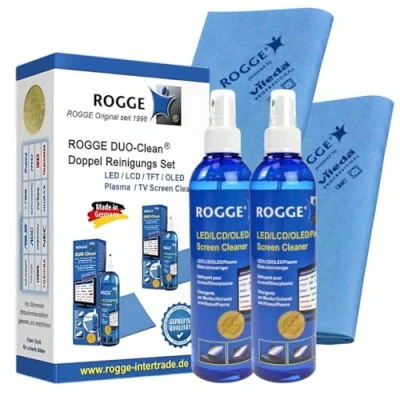 Immagine di ROGGE DUO Clean Original. LCD, TFT, LED TV Touch Screen + Plasma Cleaner incl. Microfiber Wipes 38x40cm.The Original since 1998.
