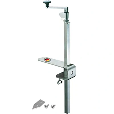 Immagine di Westmark Set, Apriscatole da Montare sul Tavolo + Set di Ricambio, Per la Ristorazione e Cucine Professionali, Lunghezza; 84 cm, Acciaio/Acciaio Inox, Sieger Clou 30, 198022E6