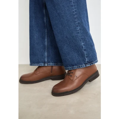 Immagine di Tommy Hilfiger FLEX WARM Check Stivaletti stringati, Uomo, Taglia: 40, Winter cognac Pelle