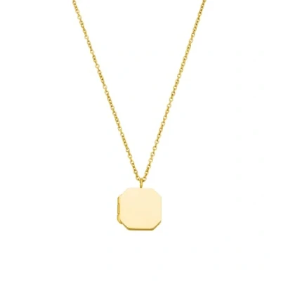 Immagine di Collana Medaglione Elegance PURELEI® (oro), donna in acciaio inossidabile e resistente, Gioielli waterproof di tendenza con ciondolo, lunghezza regolabile 50/55 cm (Oro)
