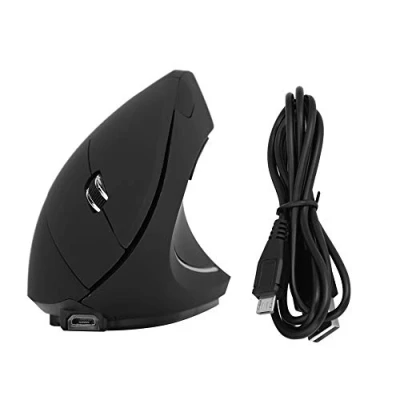 Immagine di VBESTLIFE Mouse verticale, 2.4GHz Ottico 1600 DPI Wireless verticale ergonomico per PC/laptop da gioco ricaricabile