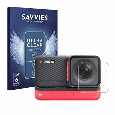 Immagine di savvies (6 Pezzi Pellicola Protettiva per Insta360 One RS 4K Edition (Lente) Protezione Schermo Trasparente