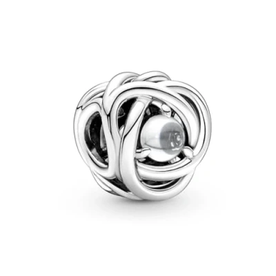 Immagine di PANDORA Ciondolo Moments con Eternity Circle in argento Sterling zirconia cubica trasparente