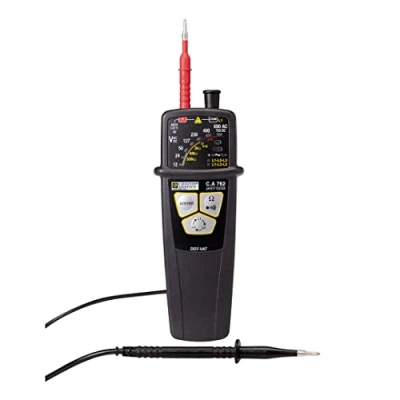 Immagine di Chauvin Arnoux C.A 762 Tester di tensione a due poli CAT IV 600 V LED, Acustico