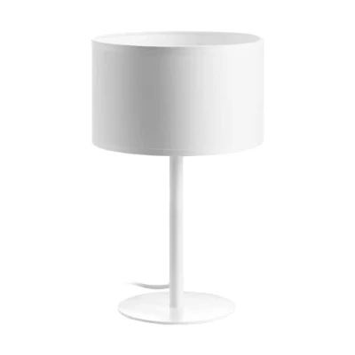 Immagine di Miratic Lampada Comodino Abat Jour Camera da Letto con Sorgente Luminosa Sostituibile E27 max. 60W (lampadina non inclusa) Paralume in Tessuto (bianco)