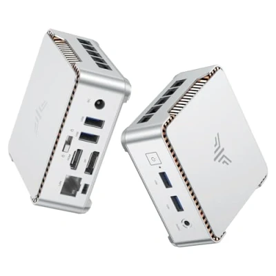 Immagine di NiPoGi GK3PLUS Mini PC con Lake N97 (fino a 3,6 GHz), 8 GB DDR4 256 M.2 SSD desktop, WiFi 6/BT 5.2/Gigabit Ethernet/2 HDMI/4K UHD triplo schermo Torre per ufficio/scuola.