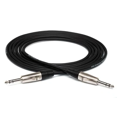 Immagine di Hosa HSS 001.5, Pro Balanced Interconnect, REAN 1/4 in TRS to Same, 1.5 ft