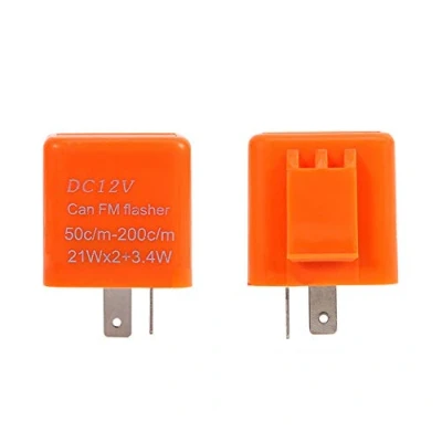 Immagine di relè per indicatori di direzione a LED, 12 V, 2 poli, moto, quad indipendentemente dal carico, indicatore regolabile