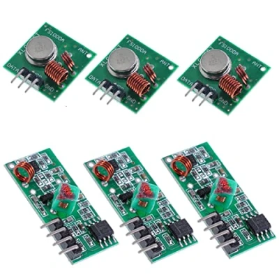 Immagine di Oiyagai Kit modulo trasmettitore e Ricevitore Wireless 3 Pezzi 433 MHz RF per Arduino/Arm/McU/Raspberry pi
