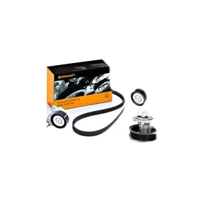 Immagine di CONTITECH 5PK1355WP2 Pompa acqua + Kit cinghia Poly V con guarnizione, sensore temperatura OPEL: Corsa D Hatchback, C Meriva A