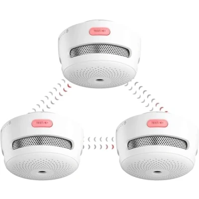 Immagine di X Sense wireless Mini rilevatore di fumo, fumo interconnesso con batteria sostituibile, allarme radio, conforme allo Standard EN 14604, XS01 WR (3 pezzi)