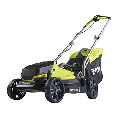 Immagine di Ryobi OLM1833B Tosaerba a Batteria 18V ONE+, Ripiegabile, per Giardini Fino 500 m², Non Inclusa, Taglio 33cm
