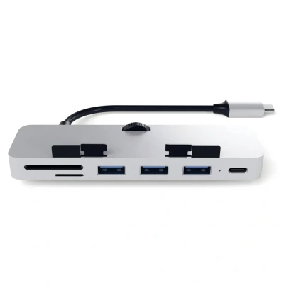 Immagine di Satechi Clamp Pro Adattatore Multiporta USB C Argento ST TCIMHS
