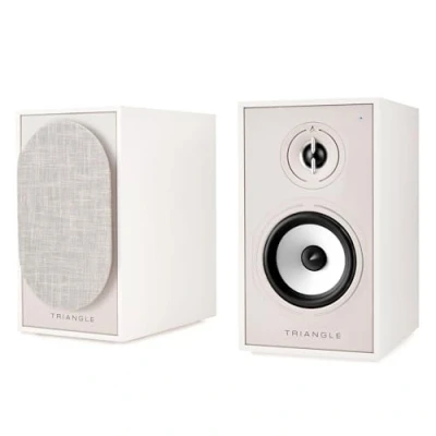 Immagine di Triangle BOREA BR02 Connect Active Speakers Altoparlanti Bluetooth da scaffale con 2x 50W Amplifier Audio HD PHONO Inputs/Arc &amp; USB TV Giradischi 176 x 310 274 mm Crema (Coppia)