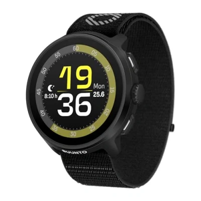 Immagine di SUUNTO RUN Orologio Sportivo da Corsa, 1,32&quot; AMOLED Touchscreen, Tracker Attività, Smartwatch per Running, GPS Dual Band, Monitoraggio della Frequenza Cardiaca/Sonno, 12 Giorni di Autonomia, Musica