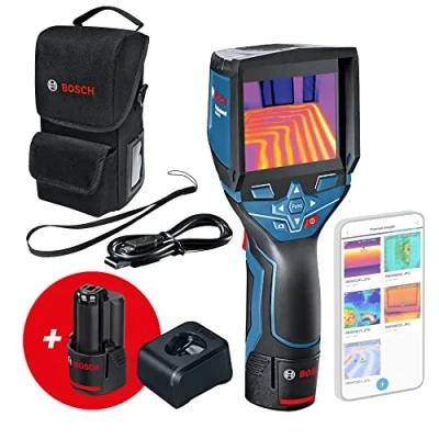 Immagine di Bosch Professional 12V System Termocamera GTC 400 C (batteria 12 V, con funzione app, intervallo di temperatura: da 10 a +400 C, risoluzione: 160 x 120 px, in valigetta L BOXX)