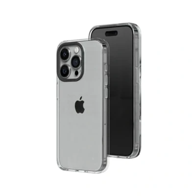 Immagine di RHINOSHIELD Crystal Clear Case Compatible with [iPhone 15 Pro] Advanced Yellowing Resistance, High Transparency, Protective and Customizable Phone Black Camera Ring