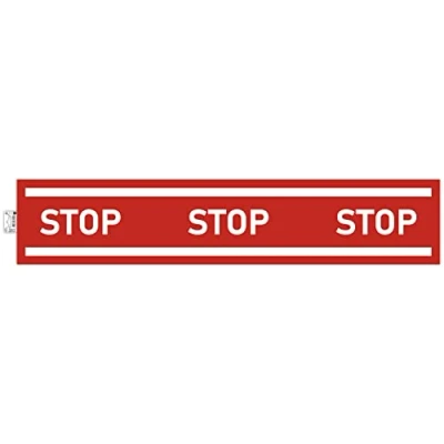 Immagine di Exacompta Ref. 67017E 1 nastro adesivo rosso STOP 100 m per la marcatura del pavimento o della parete Segnalazione di rischi e zone pericolo Dimensioni : x 20 cm