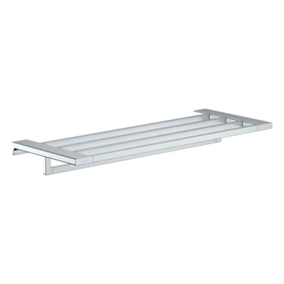 Immagine di hansgrohe AddStoris Mensola con porta asciugamano, cromo, 41751000