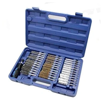 Immagine di SET SPAZZOLE SCOVOLINI ASSORTITI IN METALLO E SETOLE CON MANICO PROLUNGA 38 PZ