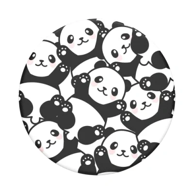 Immagine di PopSockets PopGrip Supporto e Impugnatura per Telefoni Cellulari Tablet con un Top Intercambiabile Pandamonium