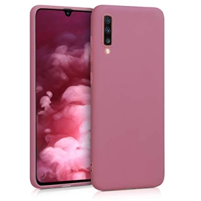 Immagine di kwmobile Custodia Compatibile con Samsung Galaxy A70 Cover Back Case per Smartphone in Silicone TPU Protezione Gommata rosa scuro