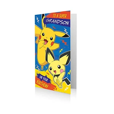 Immagine di Danilo Promotions Biglietto di compleanno ufficiale Pokemon, per un super nipote
