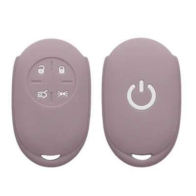 Immagine di kwmobile Cover Chiavi Auto Compatibile con Fiat 500E Chiave a 4 pulsanti Custodia Protettiva Copri Telecomando Gomma Portachiave Macchina Silicone