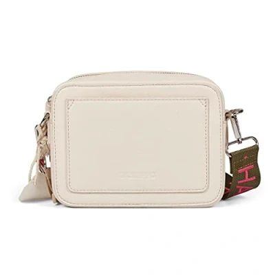 Immagine di Borsa a tracolla off white con accessori per donna parita