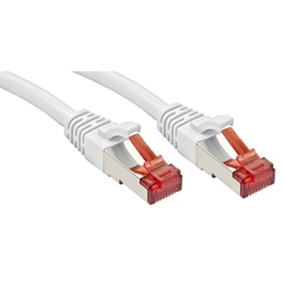 Immagine di LINDY 47794 RJ45 cavo di rete, patch CAT 6 S/FTP 2.00 m Bianco con protezione 1 pz.
